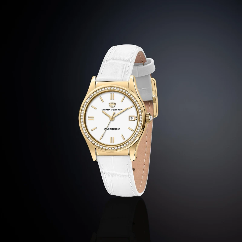 Image of Chiara Ferragni Womens Analogue Quartz Watch Gold female 32MM