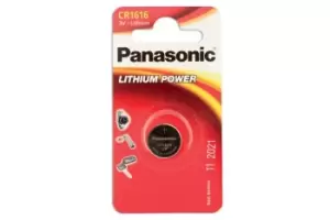 Image of Panasonic Coin Cell Battery CR1616 3v 12 x 1 Cards Connect 30659