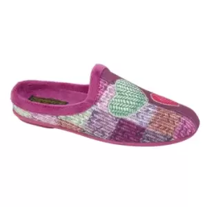 Image of Sleepers Womens/Ladies Deanna Slippers (5 UK) (Pink/Multicoloured)
