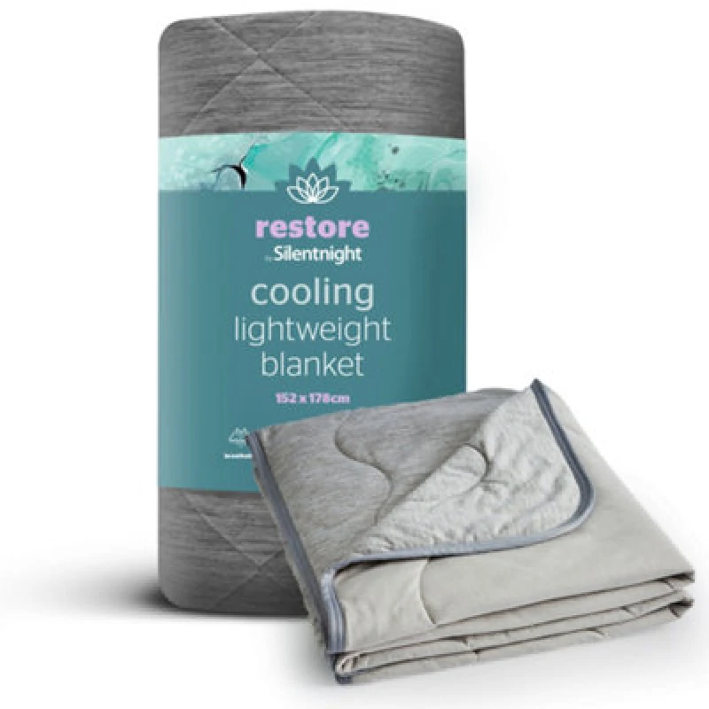 Image of Silentnight Silentnight Restore Cooling Blanket Grey Grey - Silentnight - Size: 152x178 Grey 152x178 XW33302