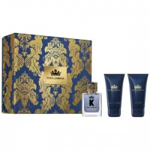 Image of Dolce & Gabbana K Gift Set 50ml Eau de Toilette + 50ml Aftershave Balm + 50ml Shower Gel