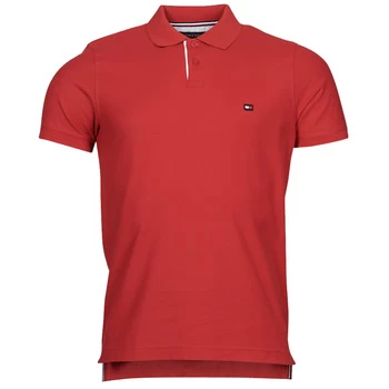 Image of Tommy Hilfiger 1986 CONTRAST PLACKE, XLG mens Polo shirt in Red - Sizes XXL,S,M,L,XL