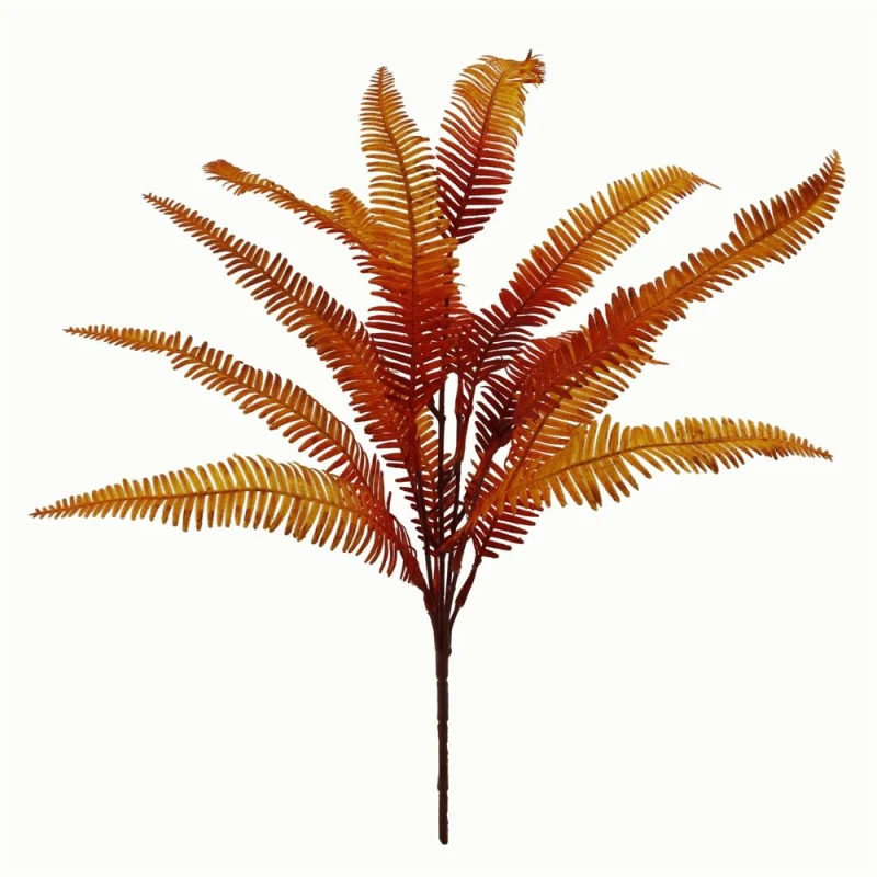 Image of Leaf High-Quality Autumn Fern Bush - 55cm - Lifelike Artificial Plant
