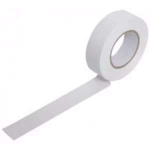 Image of Zexum 19mm 33m Electrical Adhesive PVC Insulation Tape Flame Retardant - White