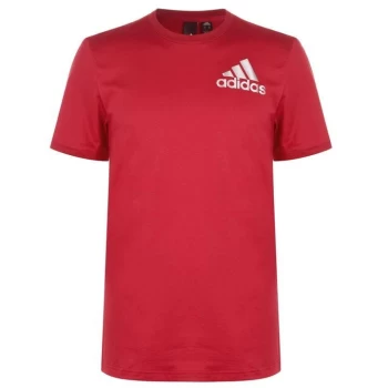 Image of adidas BOS T Shirt Mens - Red