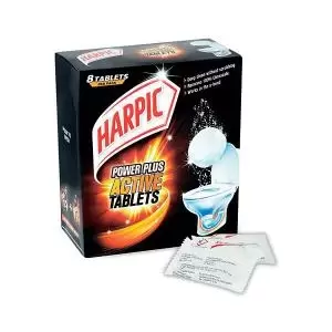 Image of Harpic Power Plus Limescale Remover Tablets x8 Tabs 3028027 RK00304