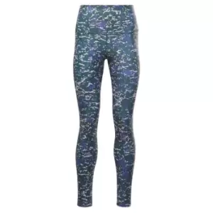Image of Reebok Lux 2.0 Speckle Modern Safari Leggings Womens - Green