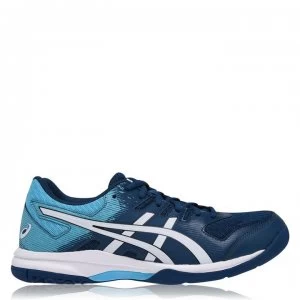 Image of Asics Rocket Mens Badminton Trainers - Blue/White