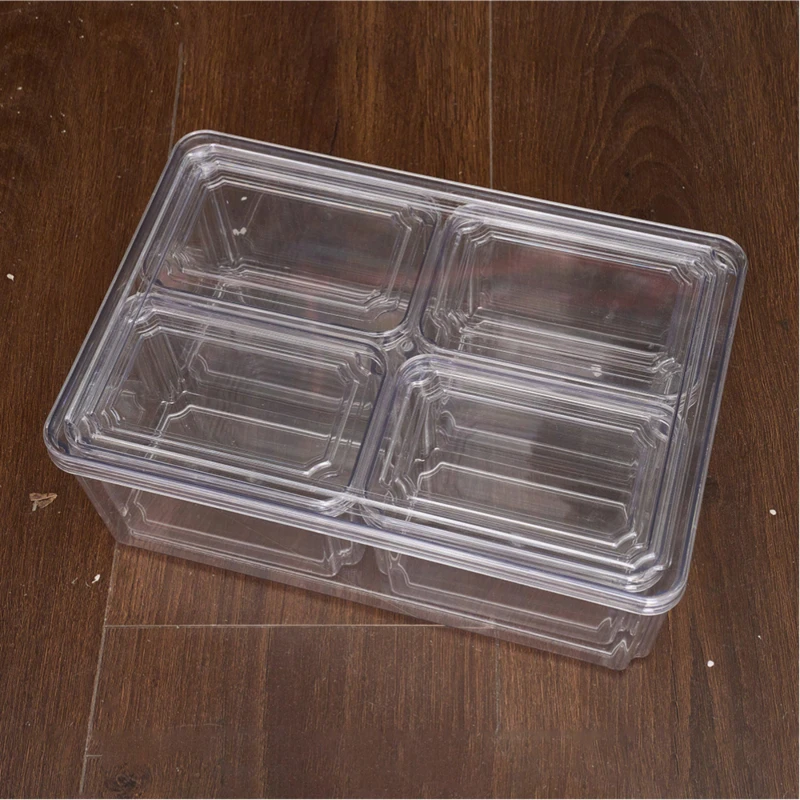 Image of LIFE IDEAS 2x Stackable Fridge Organisers Storage Set Clear3 unisex 2x Style3