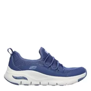 Image of Skechers Arch Fit - Lucky Thoughts Trainers - Blue