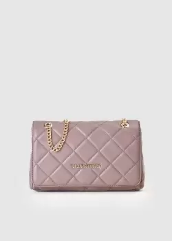 Image of Valentino Bags Womens Ocarina Large Quilted Shoulder Bag In Taupe