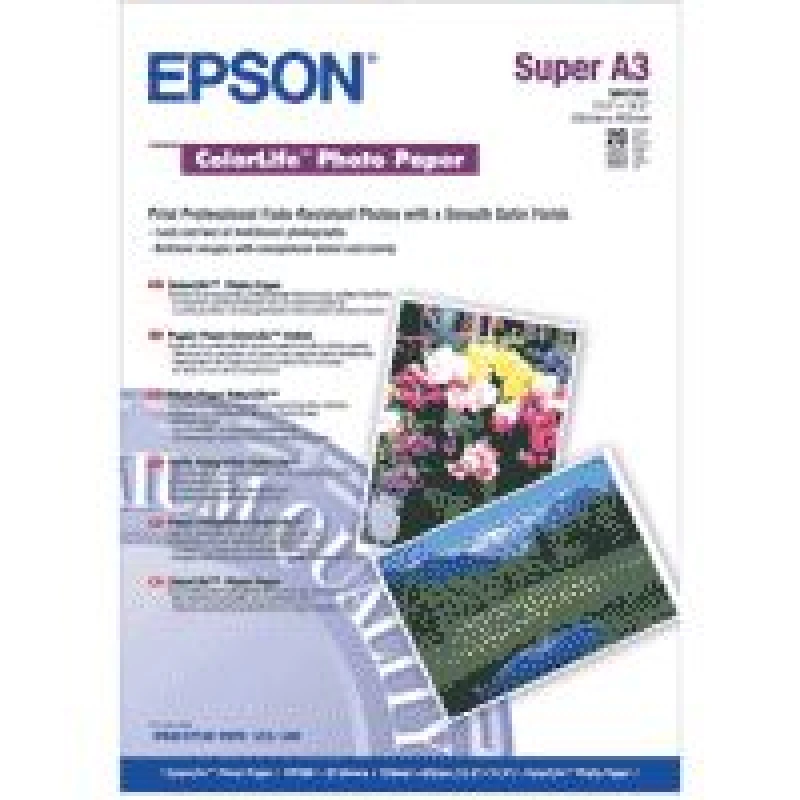 Image of Epson ColorLife C13S041561 A3 Satin Photo Paper 245gsm 20 Sheets
