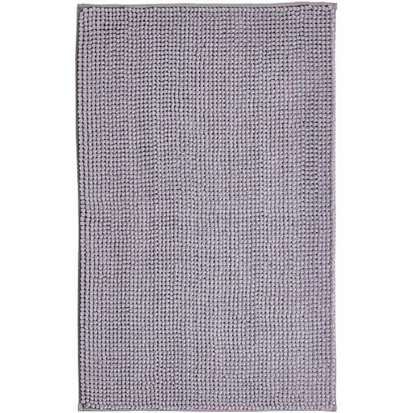 Image of CATHERINE LANSFIELD Bobble Bath Mat, Silver - Catherine Lansfield BR/42324/W/BMAT/SI