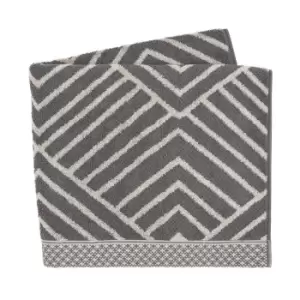 Image of Bedeck of Belfast Kayah BCI Cotton Towel - Charcoal