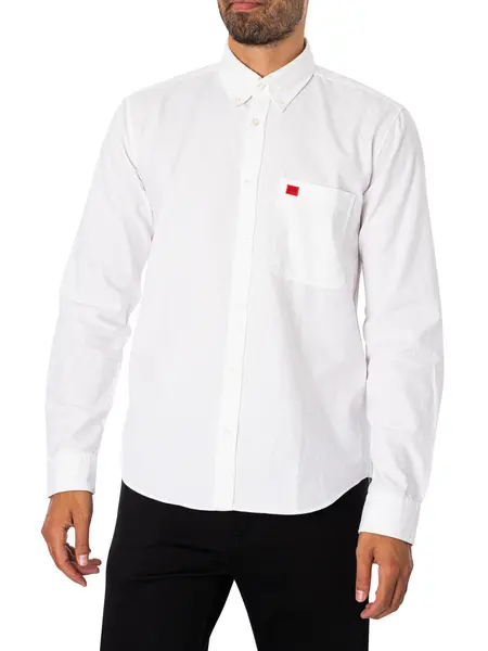 Image of HUGO Evito Slim Shirt White XXL