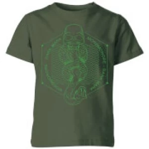 Image of Harry Potter Morsmordre Dark Mark Kids T-Shirt - Forest Green - 9-10 Years