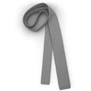 Image of Boss Boss 6cm Knitted Tie Mens - Silver