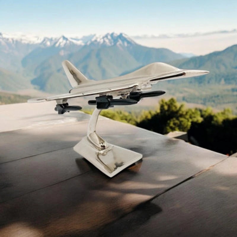 Image of Minster Nickel Plated Model Plane 9"