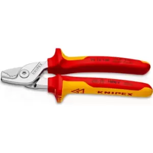 Image of Knipex 95 16 VDE Insulated StepCut Cable Shears 160mm