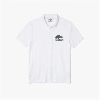 Image of Lacoste Minecraft Polo Shirt - White