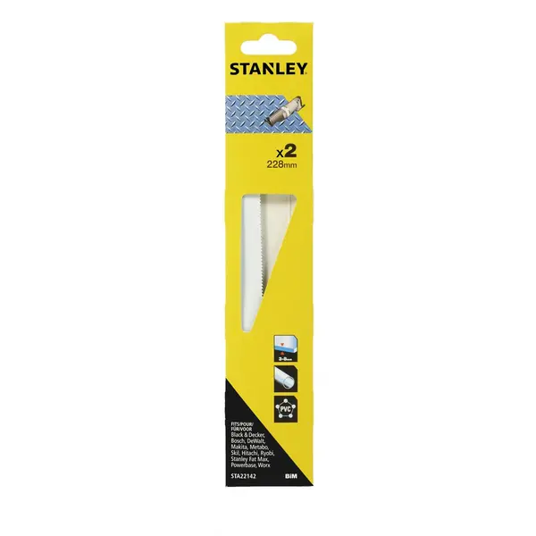Image of Stanley Recip Saw Blades Metal 228mm - STA22142-XJ