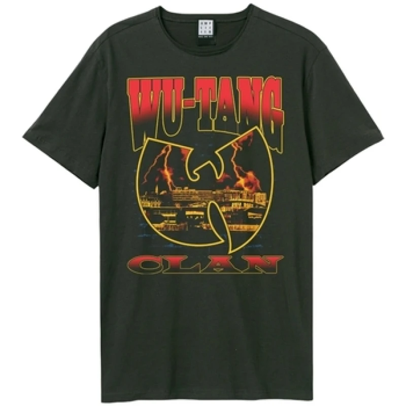 Image of Amplified Amplified Men Bootleg Red Storm Wu-Tang Clan T-Shirt in Charcoal Size: X-Small Charcoal XS Male 5063652178300