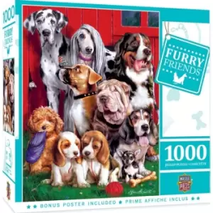 Image of Masterpieces Puzzle Furry Friends Sitting Pretty Puzzle 1000 piece jigsaw puzzle