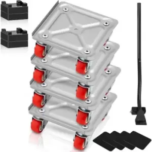 Image of VEVOR Heavy Furniture Movers Moveing Dolly 360° PP Swivel Wheels 250Lbs Capacity