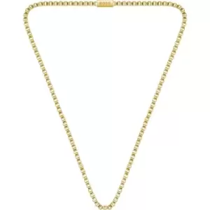 Image of Mens Boss Gold Plated Stainless Steel Chain Chain