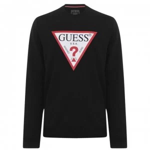 Image of Guess Audley Sweatshirt - Jet Black JBLK