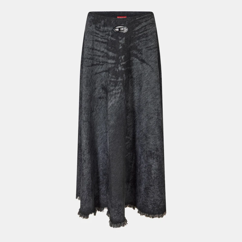 Image of Diesel Womens De-Hannie-Fsh Denim Skirt 01 female 8