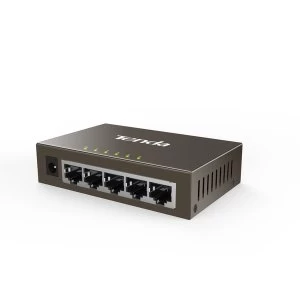 Image of Tenda TEG1005D Gigabit Ethernet (10/100/1000) Grey network switch UK Plug