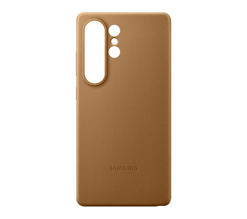 Image of Samsung Kindsuit Vegan Galaxy S25 Ultra Leather Case - Brown, Brown 8806095850665