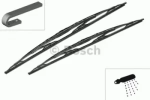 Image of Bosch 3397118334 657S Wiper Blade Set Superplus Windscreen Flat