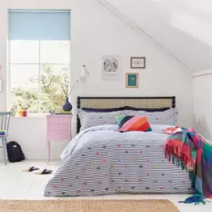 Image of Joules Rainbow Bee Cotton Duvet Cover Set - Multi