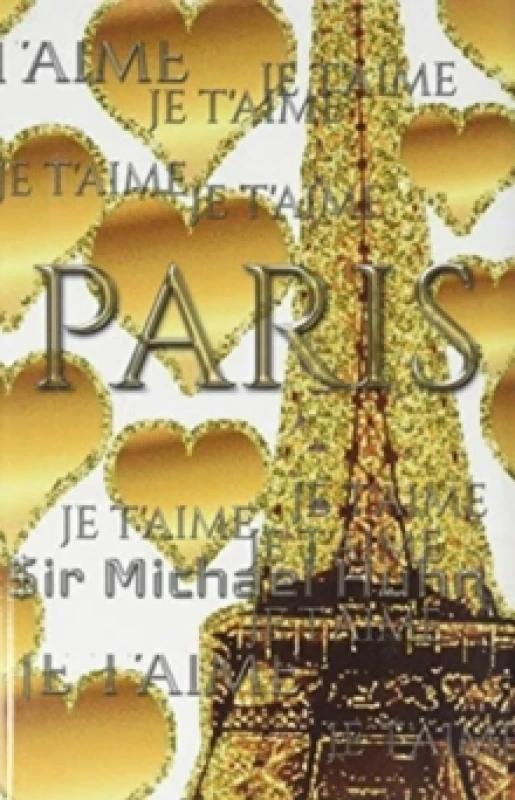 Image of je t'aime gold glitter eiffel Tower creative blank journal sir Michael designer edition : Paris gold eiffel Tower creative blank journal Hardback