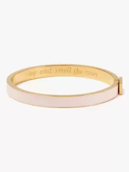 Image of Kate Spade Stop And Smell The Roses Thin Idiom Bangle, Blush., One Size