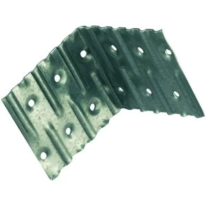 Image of Wickes Galvanised Angled Nail Plate Bracket 57x50mm