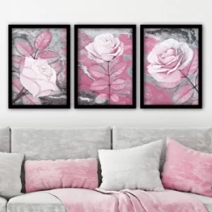 Image of 3SC86 Multicolor Decorative Framed Painting (3 Pieces)