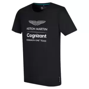 Image of 2022 Aston Martin Lifestyle Logo Tee (Black)