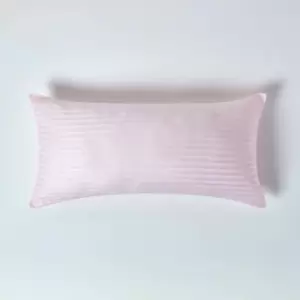 Image of HOMESCAPES Pink Continental Egyptian Cotton Pillowcase 330 Thread Count, 40 x 80cm - Pink - Pink