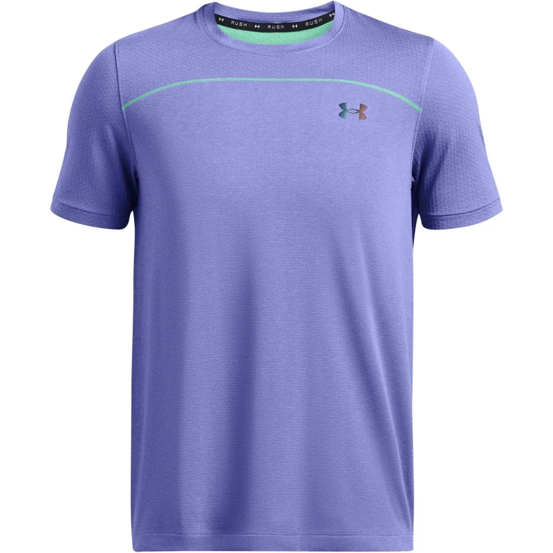 Image of Under Armour Rush Seamless Top Mens - Purple Purple S