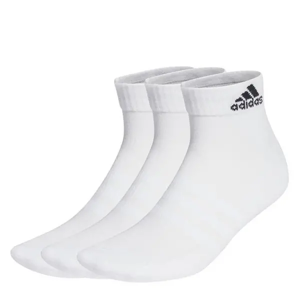 Image of adidas Ankle Socks 3 Pack 8.5-10 Black 41248203050