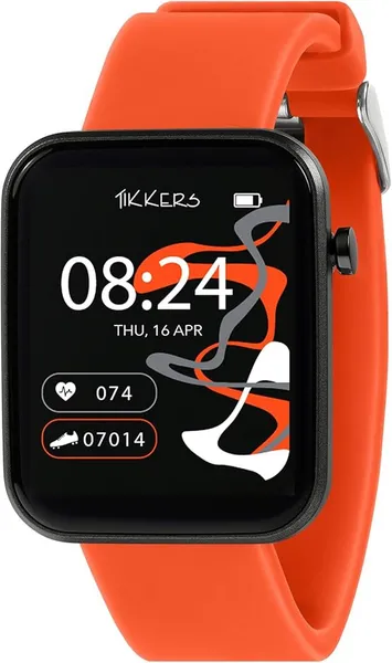 Image of Tikkers Tikkers Series 13 Bright Orange Strap Smart Watch