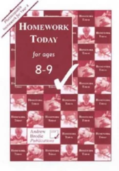 Image of Homework Today for Ages 8-9 by Andrew Brodie Paperback