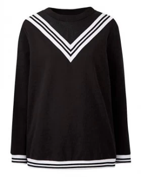 Image of Junarose Mesh Contrast Sports Sweater