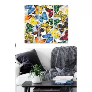 Image of MDF71237321 Multicolor Decorative MDF Painting (3 Pieces)