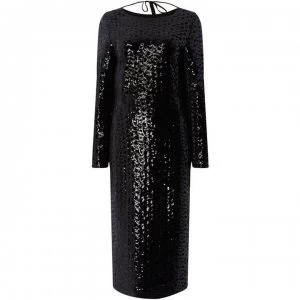 Image of Biba Sequin Stretch Midi Black 8 - Black