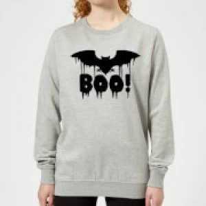 Image of Boo Bat Womens Sweatshirt - Grey - 4XL