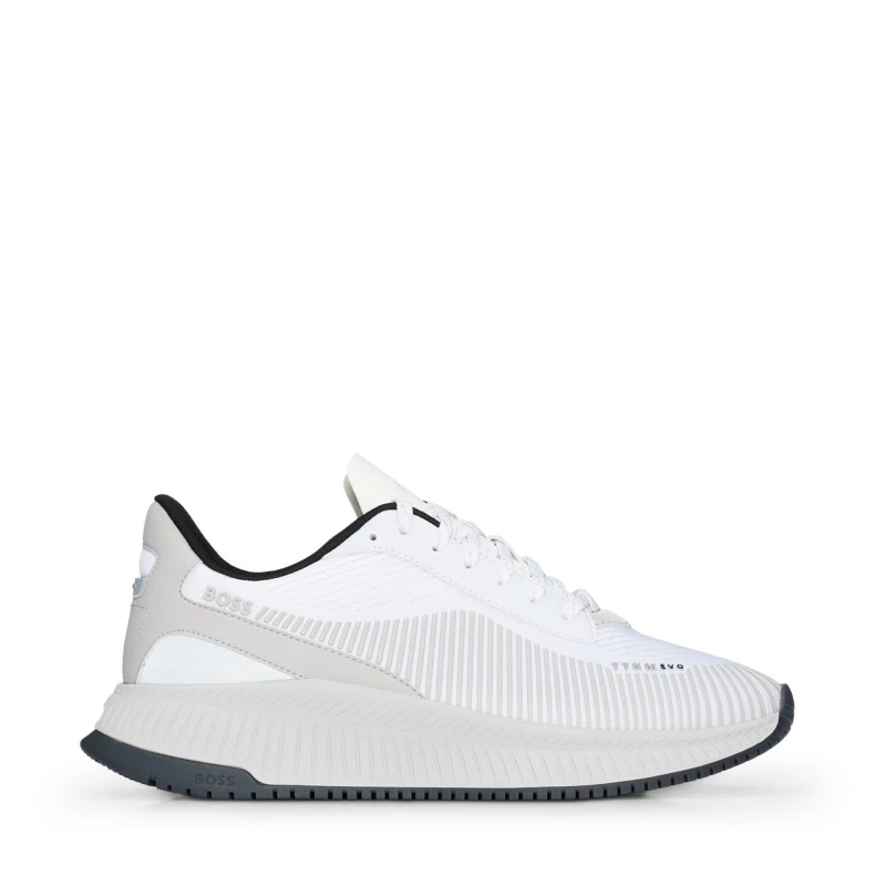 Image of Boss Mens Evo Runners Low-Top Trainers Open White male 12 (46)